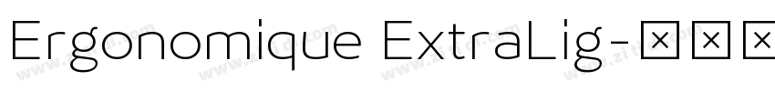 Ergonomique ExtraLig字体转换